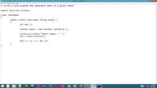 How to print a table using Java