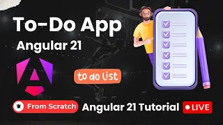 Angular Todo App with Local storage Angular 21 Tutorial