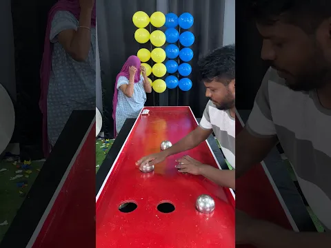 Son vs best roll ball game challenge and pop balloons best challenge / part 50