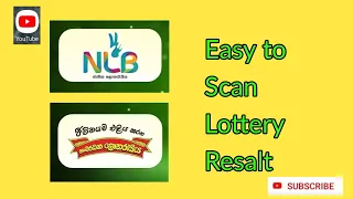 Easy to Scan Lottery Resalt