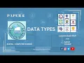 8 1 2 Data types - paper 2