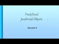 Predefined JavaScript Objects JavaScript betaQsolutions