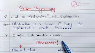 Python Abstraction Learn Coding