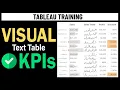 Tableau Tutorial - Improved Tables