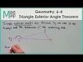 Geometry 6-4 Triangle Exterior Angle Theorem