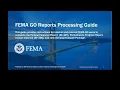 FEMA GO Reports Processing Guide