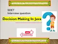 Decision Making in Java if else switch ternary operator Java Tutorial