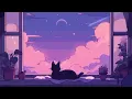 Peaceful night on the rooftop with my cat • Lofi Hip Hop Mix 🐾 Chill Beats To Relax / Study To