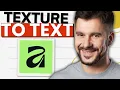 How To Add A Texture To Text In Affinity Photo 2026 Guide