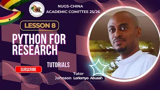 Python Lesson 8