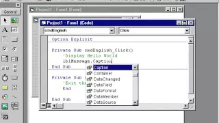 Writing Code - vb6 tutorial 3