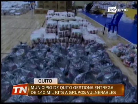 Municipio de Quito gestiona entrega de 140 mil kits a grupos vulnerables