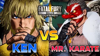 ken masters vs mr karate fatal fury cotw 4k gameplay matches