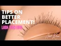 PLACEMENT DIRECTION EYELASH EXTENSIONS 101 LASH TECH TIPS BEGINNER LASH TIPS