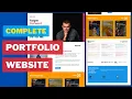 Responsive Personal Portfolio Website using HTML CSS Javascript Step by Step Tutorial