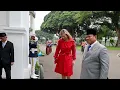 Presiden Prabowo Terima Kunjungan Ratu Maxima di Istana, Disambut Tari Indang Sumbar