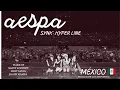Download Lagu aespa 🇰🇷🎤  Synk Hiperline Tour 🫰🏻🇲🇽 wake up, salty  \u0026 sweet, next level, Black mamba 🐍.