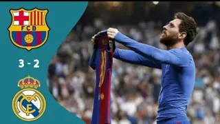 ملخص مباراه برشلونه وريال مدريد 3 2 اعظم كلاسيكو على الاطلاق هدف ميسي القاتل 2017 