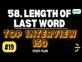 Leetcode 58 Length of Last Word Easy Java Solution