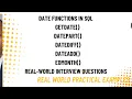 Date Functions in SQL Must-Know Interview Questions with GETDATE DATEPART DATEDIFF DATEADD