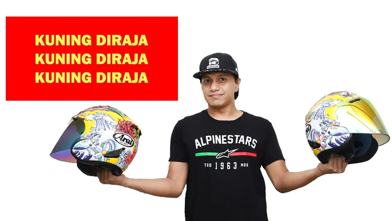 ARAI ORIENTAL 1 YELLOW (LIMITED EDITION) Unboxing,Ombak,Naga Dan Ikan Koi #araihelmet #budakmoto