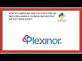 HOW TO CONFIGURE MULTIPLE ROUTERS OR SWITCHES USING A CONFIGURATION FILE WITH PYTHON SCRIPT