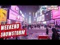 First Snow Of The Season For Interstate 95 Corridor Including New York City New Jersey Area