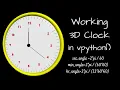 How to make a 3D working clock in vpython vpython 16