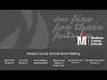 Madison County Board of Education Meeting - September 11th 2025