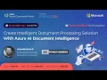 Create Intelligent Document Processing Solution with Azure AI Document Intelligence