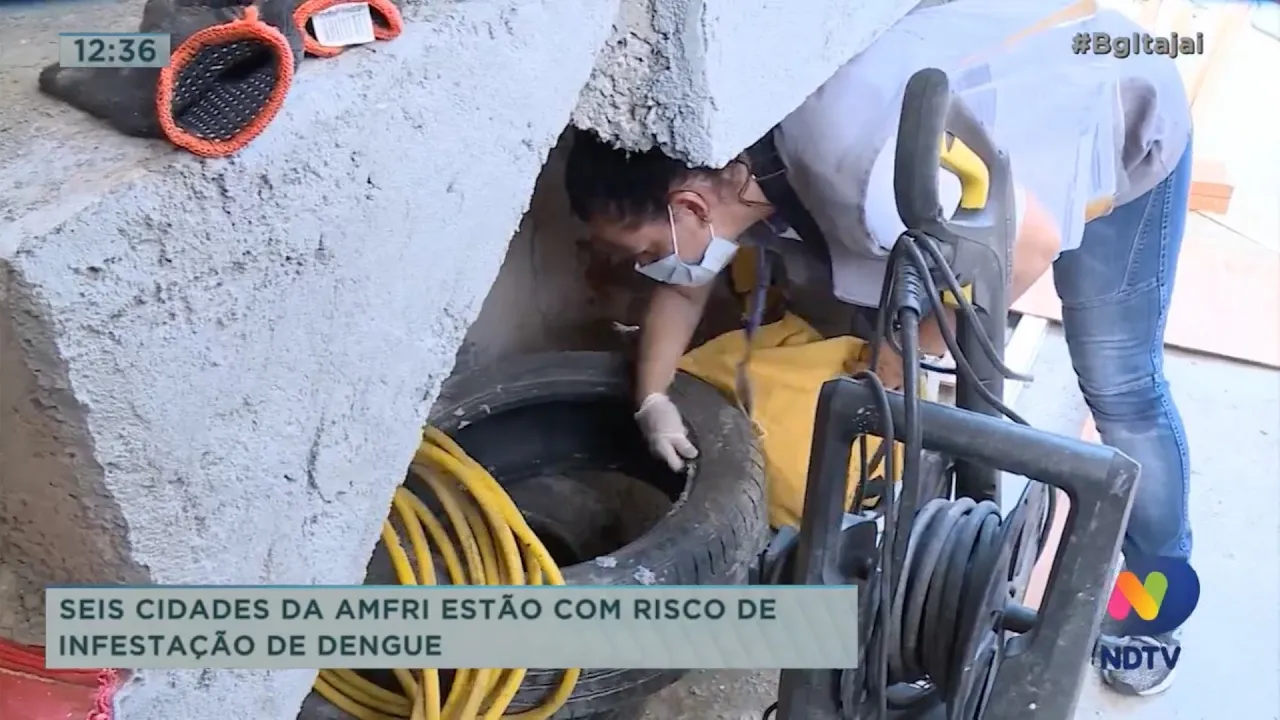 Seis cidades da Amfri estão com risco de infestação de dengue