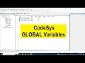 Global Variables and Retentive varibales