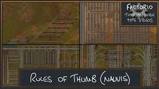 Factorio - Rules of Thumb Nauvis