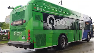 Pace Bus 2025 Gillig Low Floor Plus HEV 35 25520 To Garage 25517 On Rt 507 25526 On Rt 505