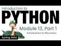 Python - Module 13