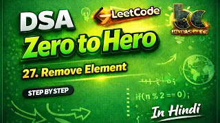 LeetCode 27 Remove Element Easy Java Solution DSA Zero to Hero