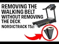 Remove The Walking Belt Without Removing The Deck - NordicTrack T5zI Treadmill Hack