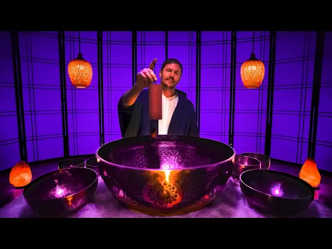 LOWER CORTISOL LEVELS - Tibetan Singing Bowl Sound Bath for Stress Relief
