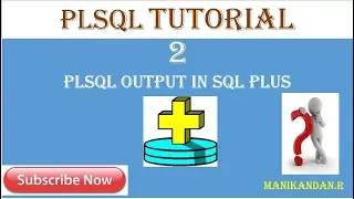 PLSQL OUTPUT in SQL Plus