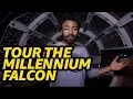 Solo A Star Wars Story Millennium Falcon Tour with Donald Glover