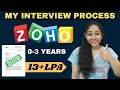 My ZOHO Interview Experience for Software Developer 0 - 3 Years in Tamil Interview Q A 2025