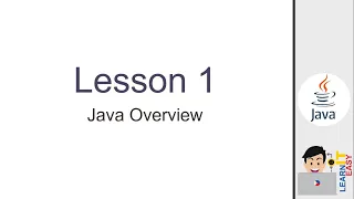 Java Lesson 1 - Java Overview