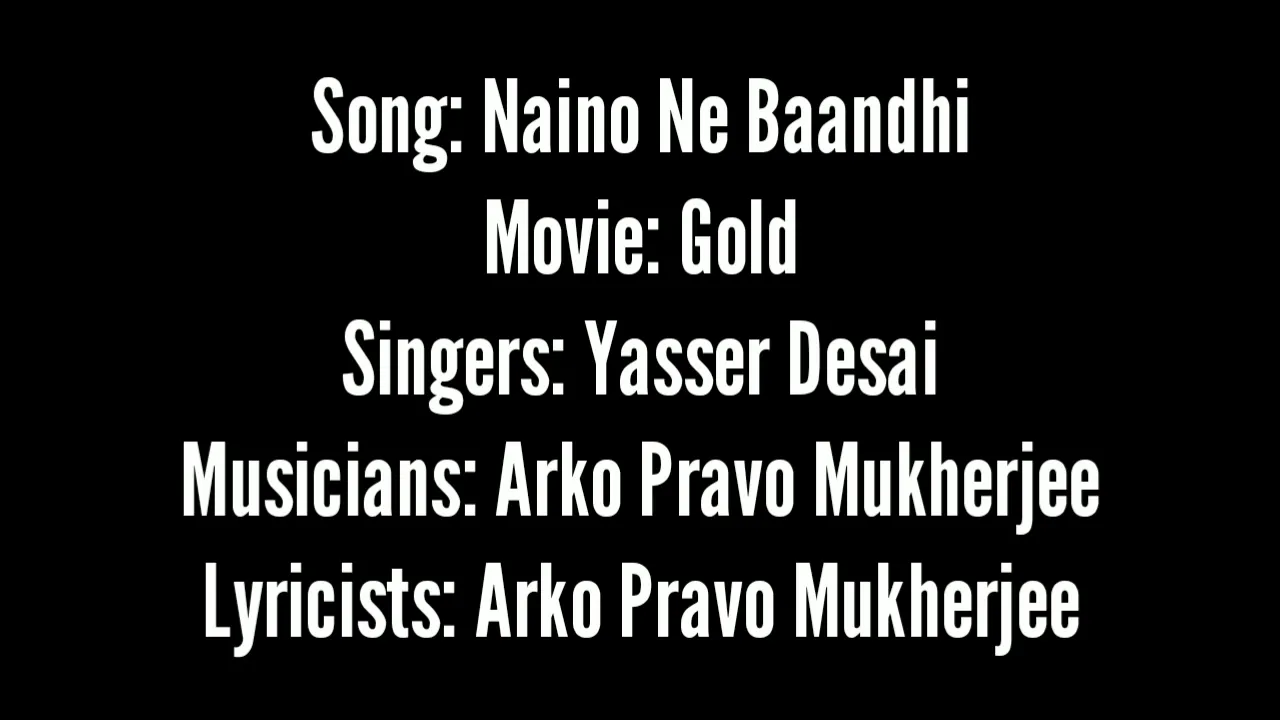 Naino Ne Baandhi Lyrics