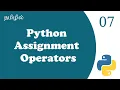 Assignment Operators In Python With Example Tutorial in Tamil Tamil Programmer