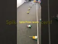 Lego Spike Prime wall bumping drag racers with Grades at Port Sorell