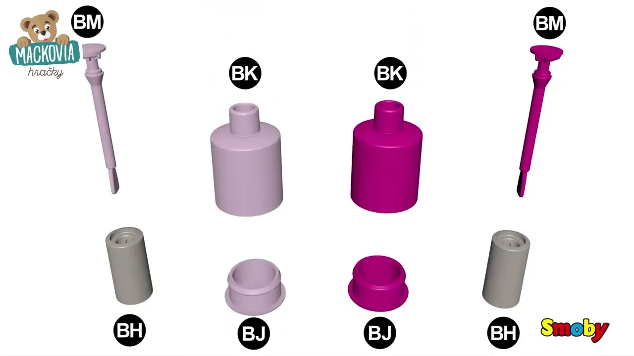 Kuchynky pre deti sety - Set kuchynka elektronická s nastaviteľnou výškou Tefal Evolutive a kozmetický stolík Smoby - 4