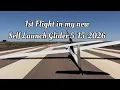 First Flight in my new Self Launch Glider