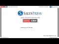 SalesPress SuiteCRM Introduction and Overview Part 1