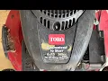 Toro auto choke and broken carb
