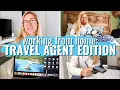 travel agent day in the life working from home vacation planning and hiring business partners